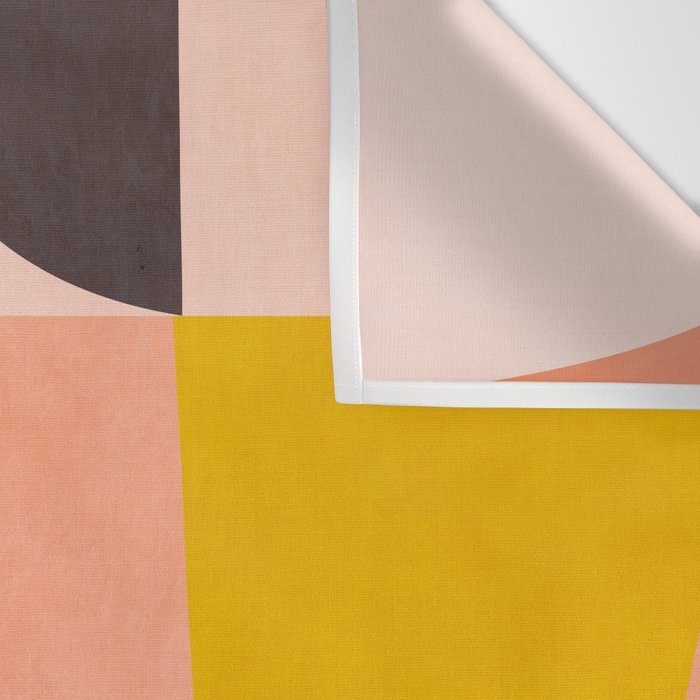 abstract painterly mid century shapes 4 Wall Tapestry Gallery Image 3