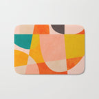 abstract painterly mid century shapes 4 Bath Mat Gallery Image 1