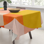 abstract painterly mid century shapes 4 Tablecloth Gallery Image 3