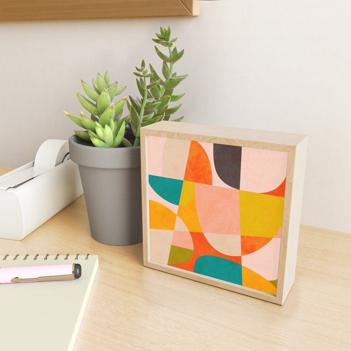 abstract painterly mid century shapes 4 Mini Art Print Gallery Image 2