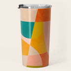 abstract painterly mid century shapes 4 Travel Mug Gallery Image 3