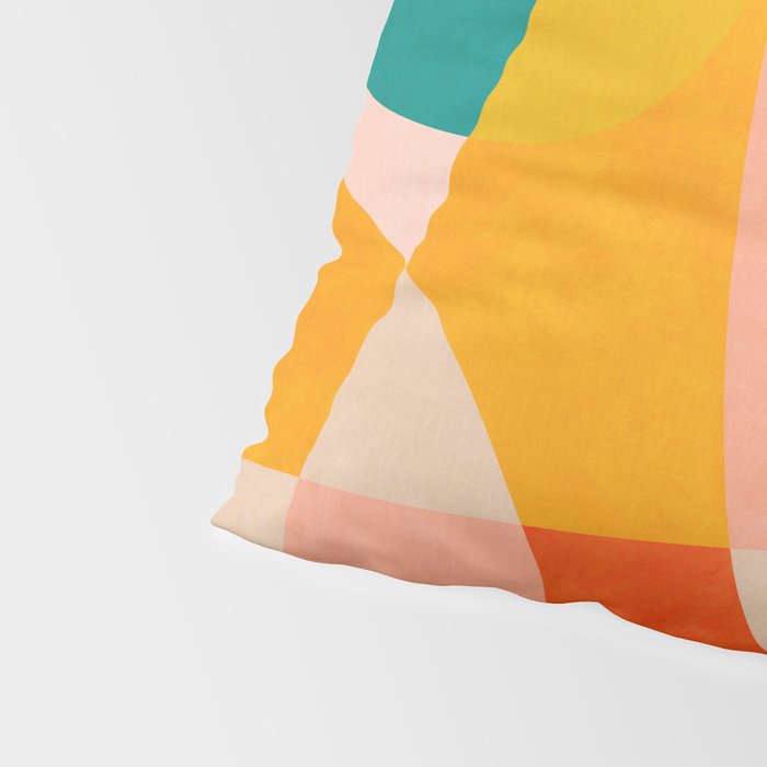 abstract painterly mid century shapes 4 Pillow Sham Gallery Image 4