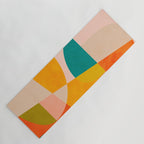 abstract painterly mid century shapes 4 Yoga Mat Gallery Image 1