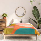 abstract painterly mid century shapes 4 Comforter Gallery Image 3