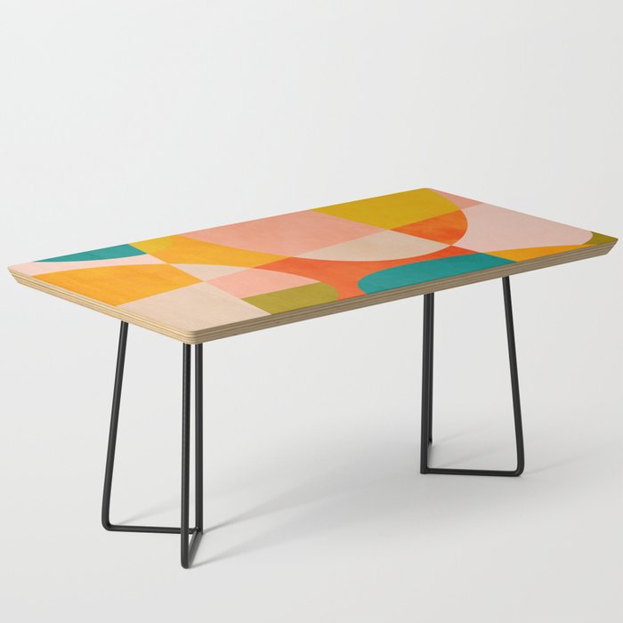 abstract painterly mid century shapes 4 Coffee Table Gallery Image 1