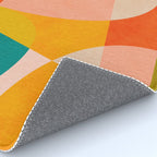 abstract painterly mid century shapes 4 Rug Gallery Image 4