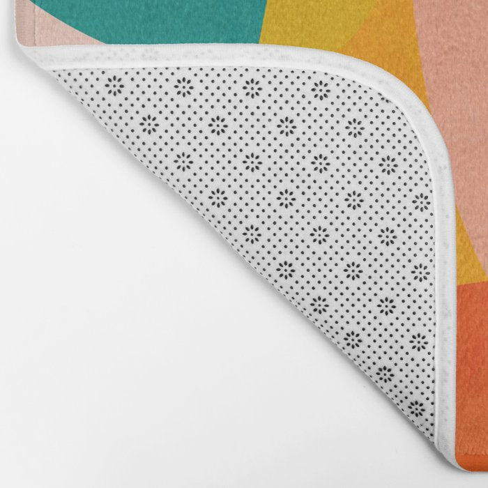 abstract painterly mid century shapes 4 Bath Mat Gallery Image 2