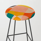 abstract painterly mid century shapes 4 Stool Gallery Image 2