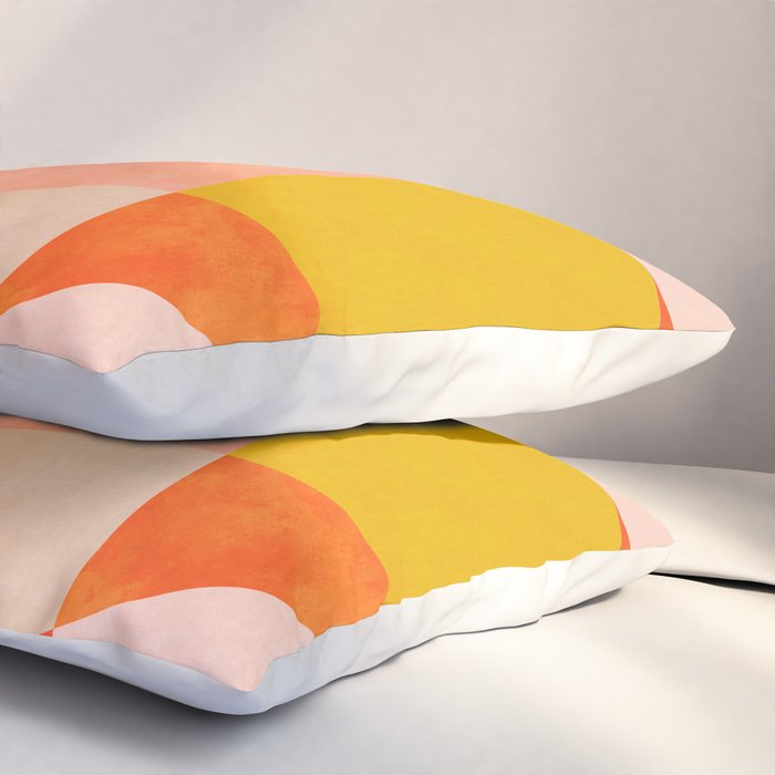 abstract painterly mid century shapes 4 Pillow Sham Gallery Image 3