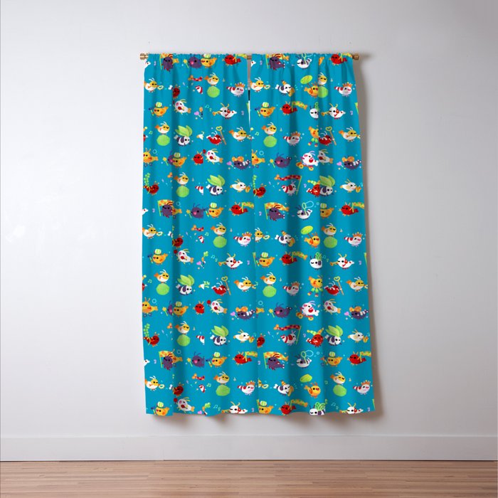Shrimp march Window Curtain Gallery Image 3