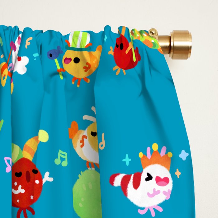 Shrimp march Window Curtain Gallery Image 2