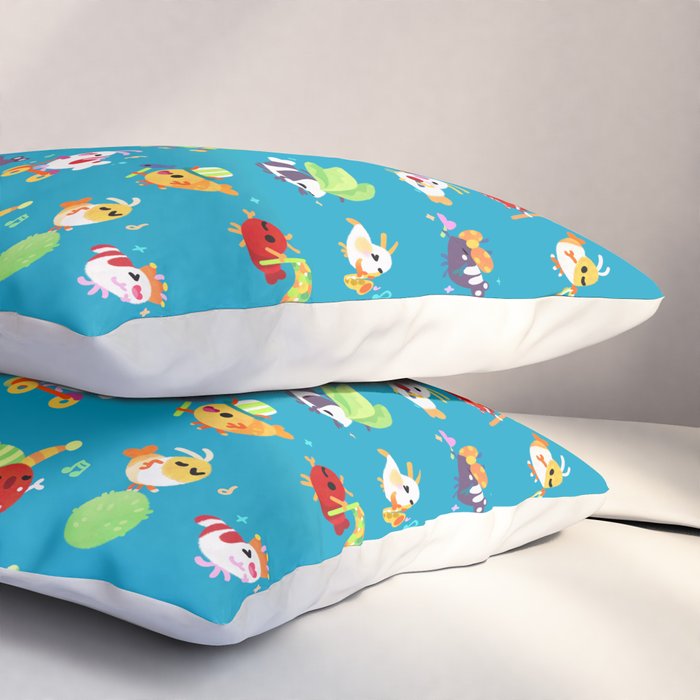 Shrimp march Pillow Sham Gallery Image 3