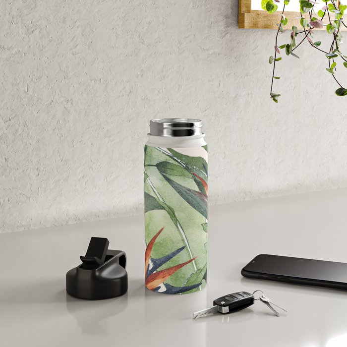 Tropical Flora I Water Bottle Gallery Image 4