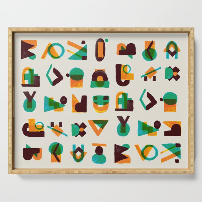 Shape of thoughts Serving Tray Gallery Image 1