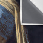 Girl with pearl earring blowing bubble gum Wall Tapestry Gallery Image 3