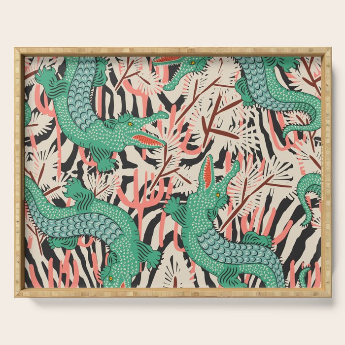 BAZAAR MAXIMA GATOR Serving Tray Gallery Image 1
