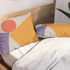 Red Circle #2 Pillow Sham Gallery Image 2