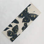 Black Butterflies Yoga Mat Gallery Image 1