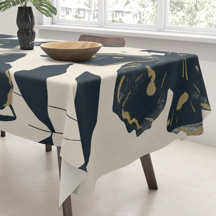 Black Butterflies Tablecloth Gallery Image 3