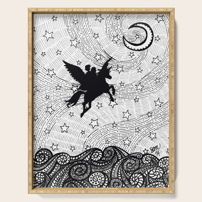 Flight of the alicorn Serving Tray Gallery Image 1