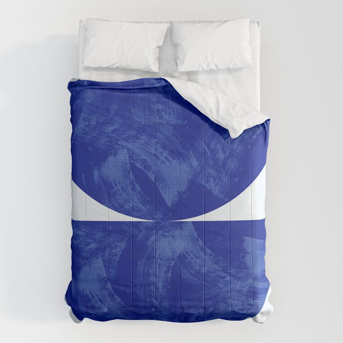 blue retro mid century Comforter Gallery Image 1
