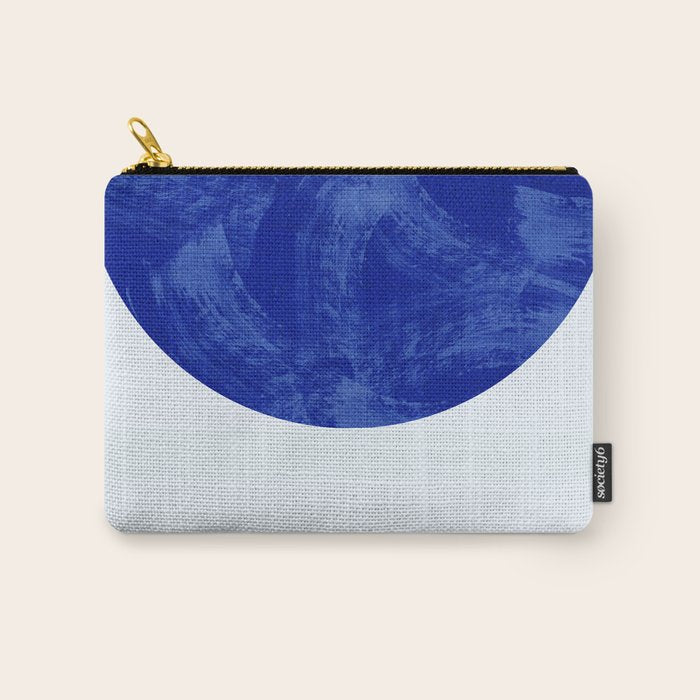 blue retro mid century Carry All Pouch Gallery Image 1
