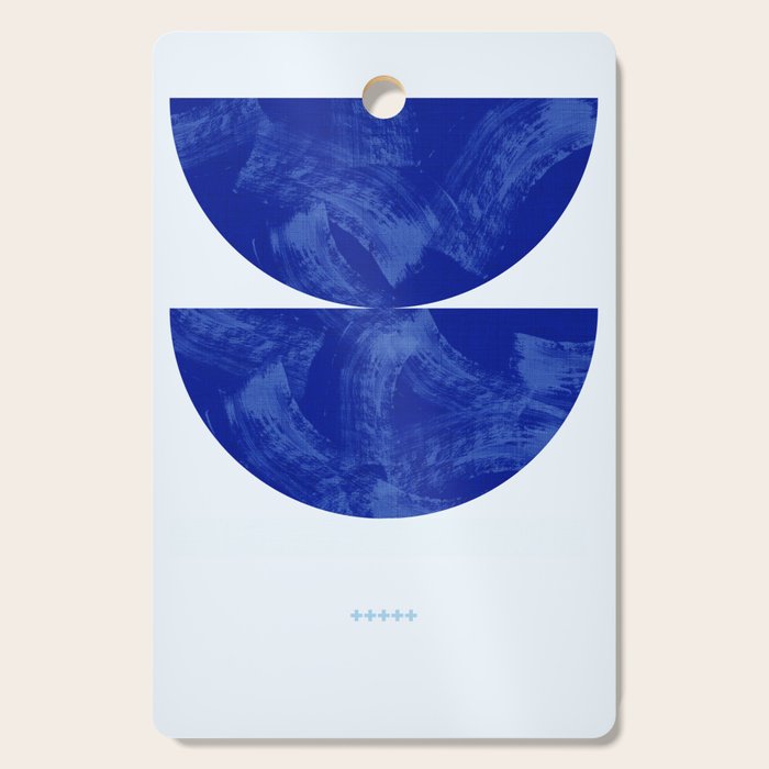 blue retro mid century Cutting Board Gallery Image 1