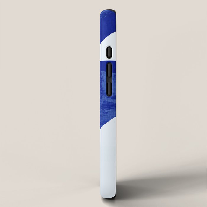 blue retro mid century iPhone Case Gallery Image 2