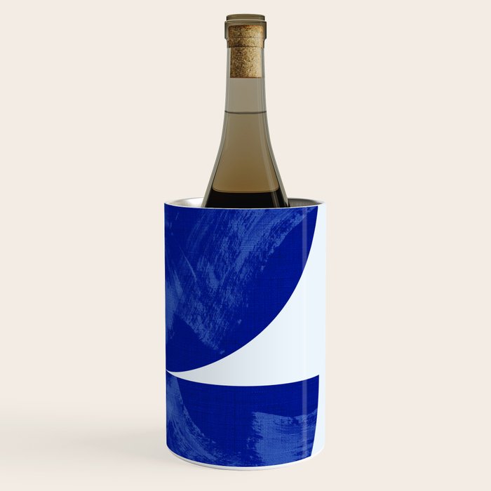 blue retro mid century Wine Chiller Gallery Image 3