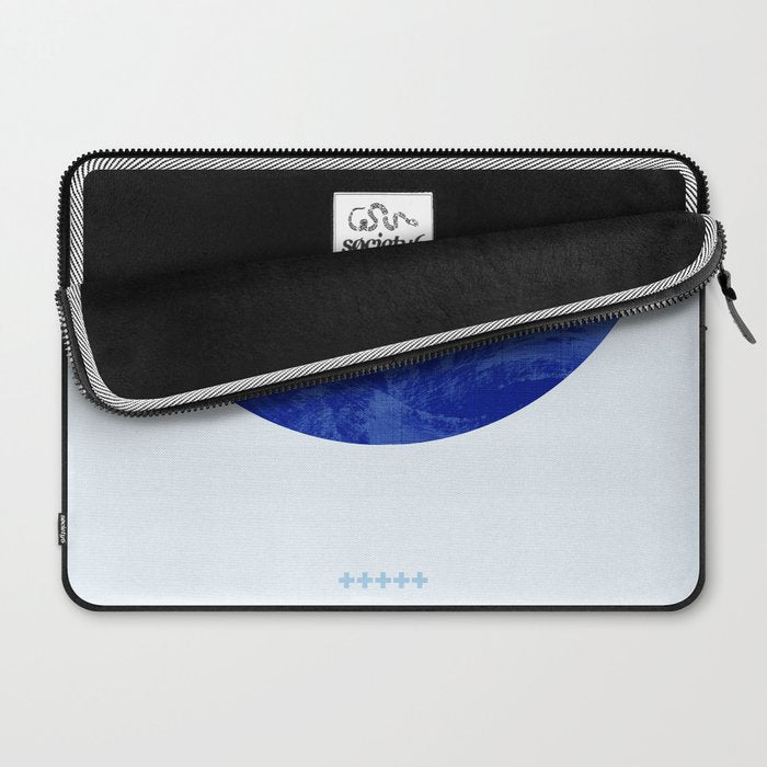 blue retro mid century Laptop Sleeve Gallery Image 2
