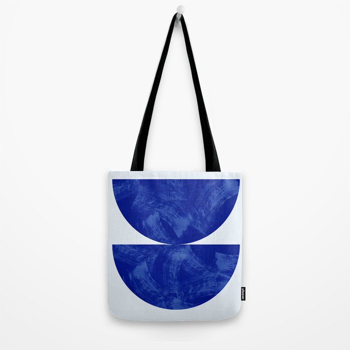 blue retro mid century Tote Bag Gallery Image 2