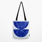 blue retro mid century Tote Bag Gallery Image 2