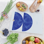 blue retro mid century Cutting Board Gallery Image 2