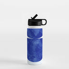 blue retro mid century Water Bottle Gallery Image 1