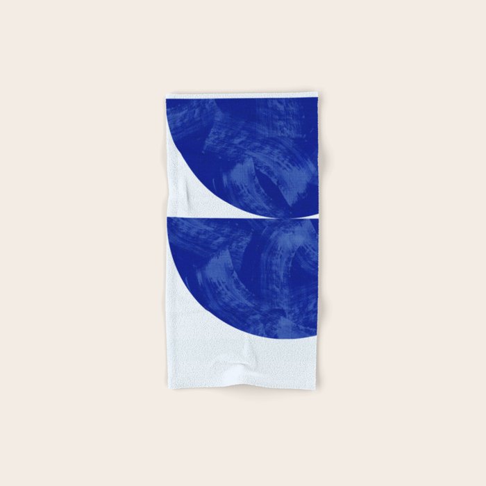 blue retro mid century Bath Towel Gallery Image 1