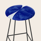 blue retro mid century Stool Gallery Image 2
