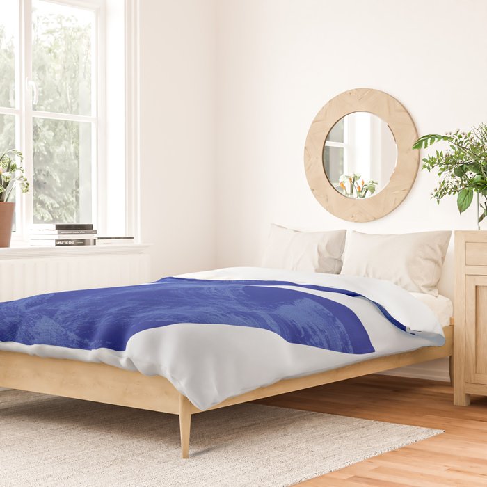 blue retro mid century Duvet Cover Gallery Image 2
