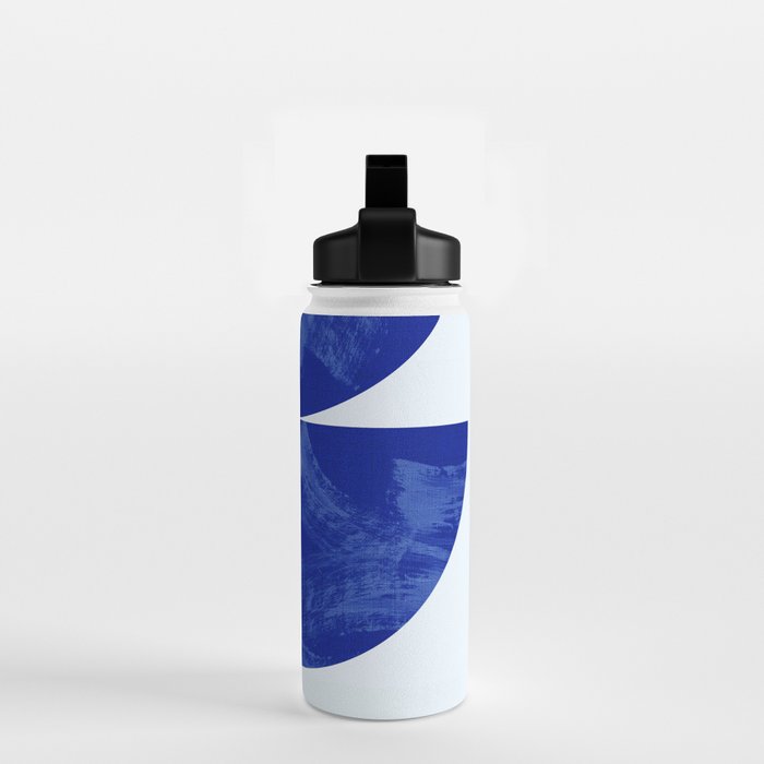 blue retro mid century Water Bottle Gallery Image 2