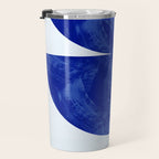 blue retro mid century Travel Mug Gallery Image 3
