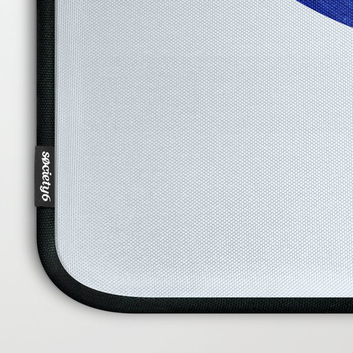 blue retro mid century Laptop Sleeve Gallery Image 3