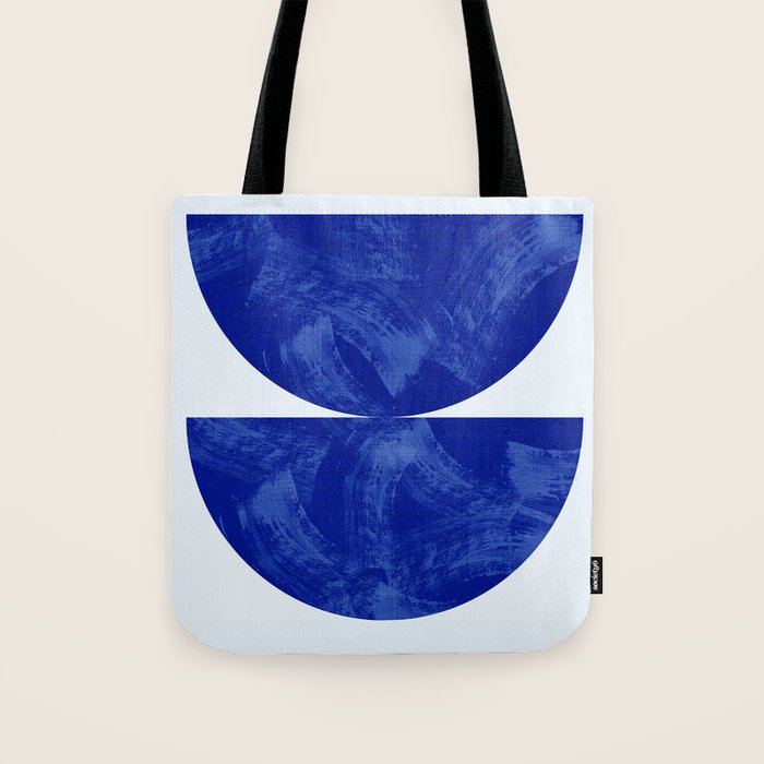 blue retro mid century Tote Bag Gallery Image 1