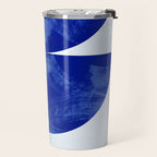 blue retro mid century Travel Mug Gallery Image 2