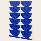 blue retro mid century Wallpaper Gallery Image 2