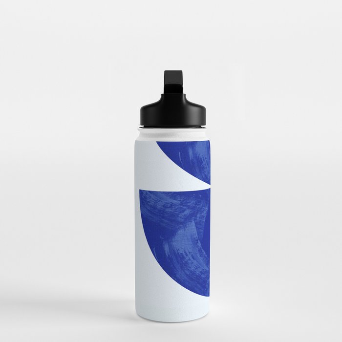 blue retro mid century Water Bottle Gallery Image 3