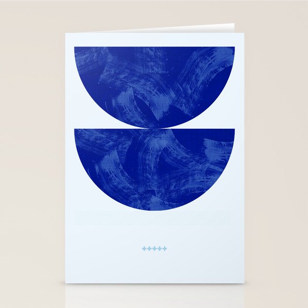 blue retro mid century Stationery Card Gallery Image 2