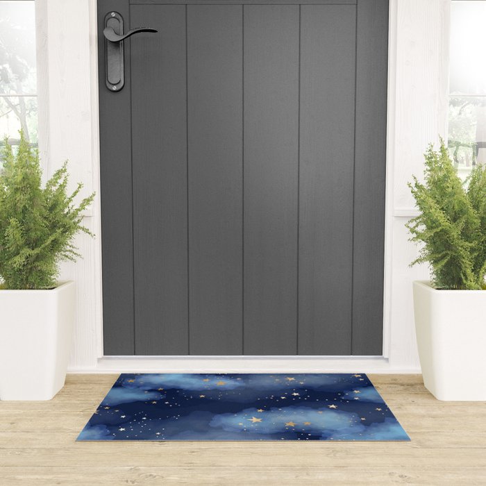 Magical Starry Night Sky  Welcome Mat Gallery Image 3