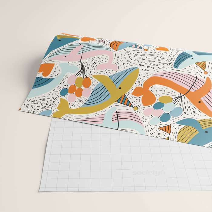 Humpback Whale Party Wrapping Paper Gallery Image 2