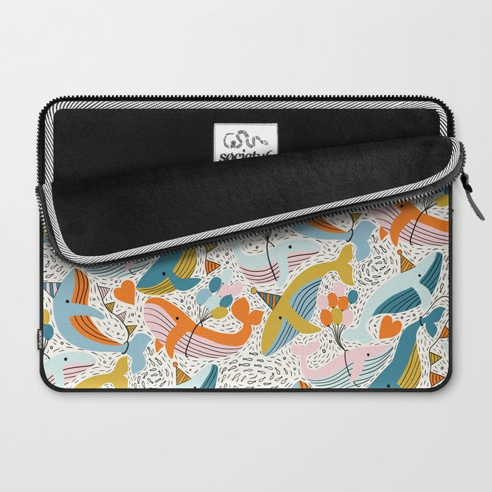 Humpback Whale Party Laptop Sleeve Gallery Image 2