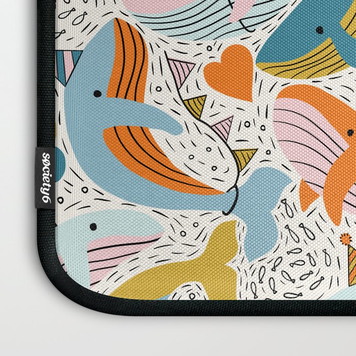 Humpback Whale Party Laptop Sleeve Gallery Image 3