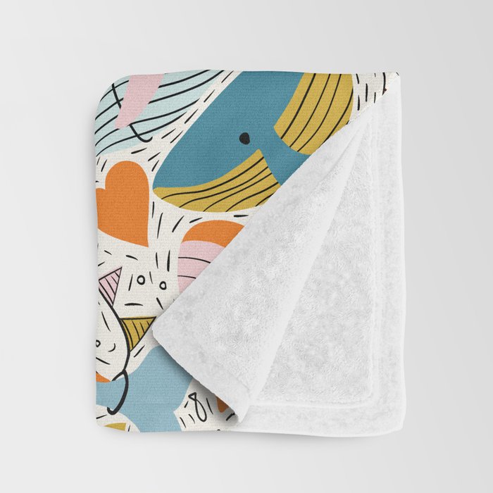 Humpback Whale Party Throw Blanket Gallery Image 3